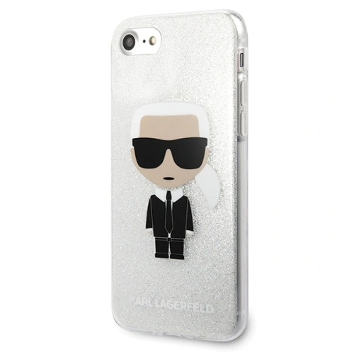 Kup Etui Karl Lagerfeld KLHCI8TPUTRIKSL Apple iPhone SE 2022/SE 2020/8/7 argintiu/silver Glitter Ikonik Karl - KLD298SLV - {ean13} - Sklep Home Screen