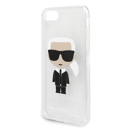 Kup Etui Karl Lagerfeld KLHCI8TPUTRIKSL Apple iPhone SE 2022/SE 2020/8/7 argintiu/silver Glitter Ikonik Karl - KLD298SLV - {ean13} - Sklep Home Screen