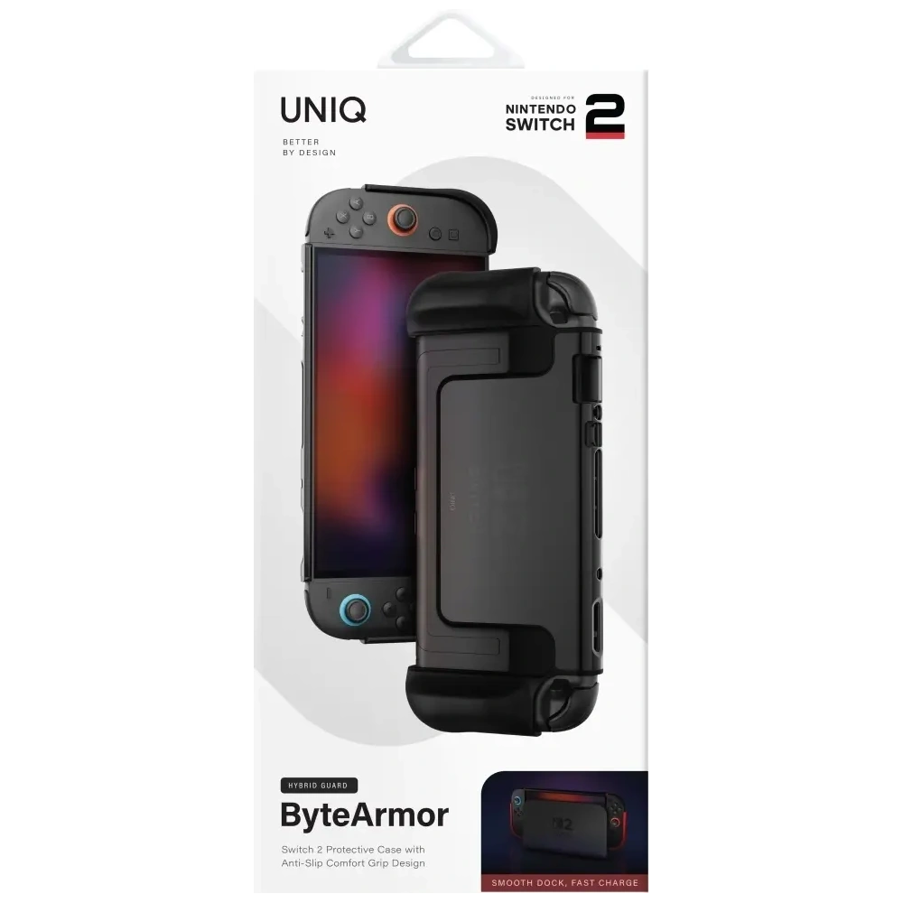 Etui UNIQ Hybrid Bytearmor do Nintendo Switch 2 czarny