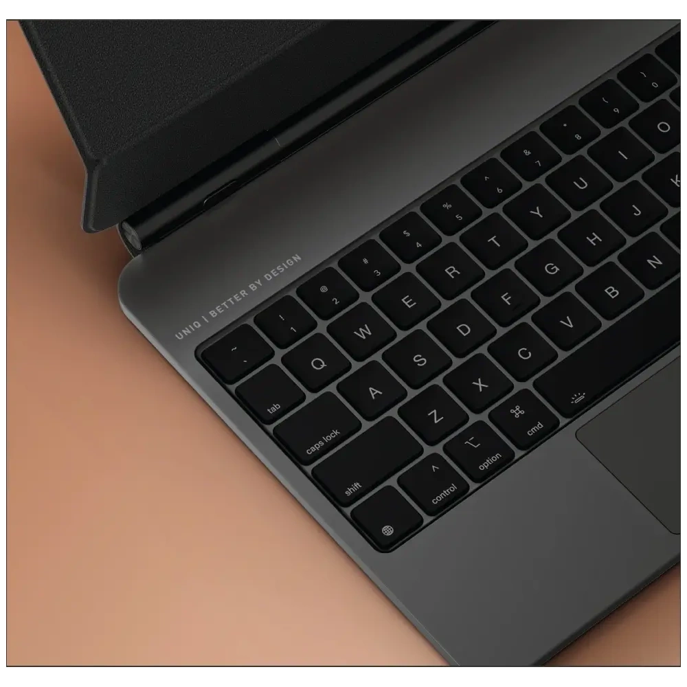 Etui UNIQ Venno Pro Magnetic Smart z klawiaturą do Apple iPad Air 11" 2024/2025 / iPad Air 10.9" 2022/2020 / iPad Pro 11" 2022/2021 caramel