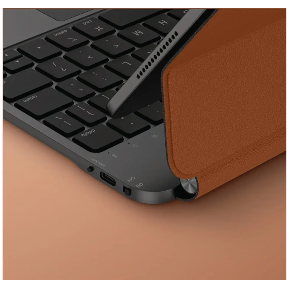 Etui UNIQ Venno Pro Magnetic Smart z klawiaturą do Apple iPad Pro 11" 2024 caramel