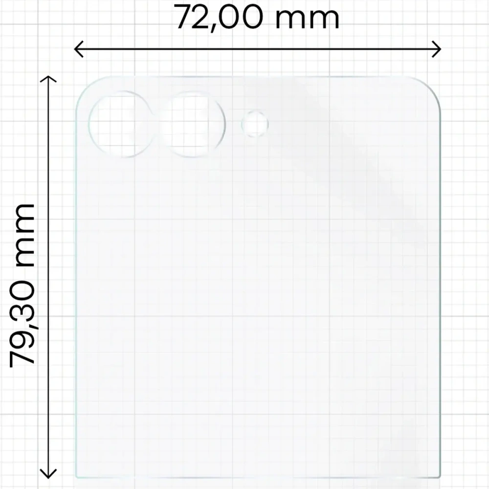 Folia matowa Bizon Glass Film Sun Duo do Samsung Galaxy Z Flip7 [2 PACK]