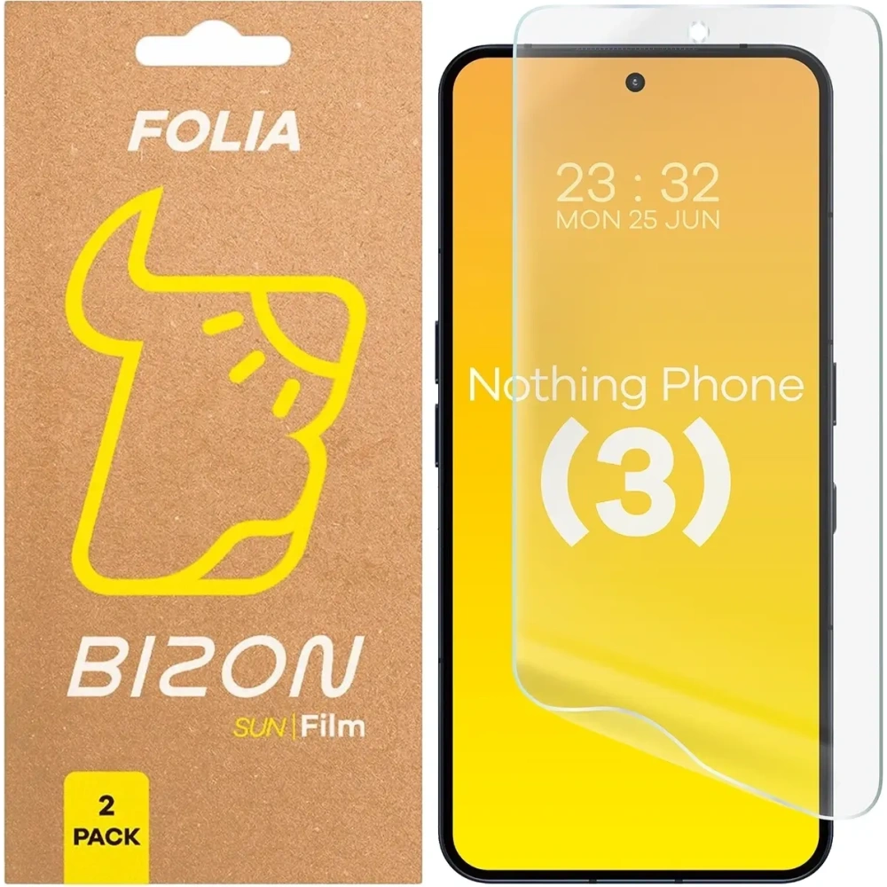 Folia matowa Bizon Glass Film Sun Duo do Nothing Phone (3) [2 PACK]