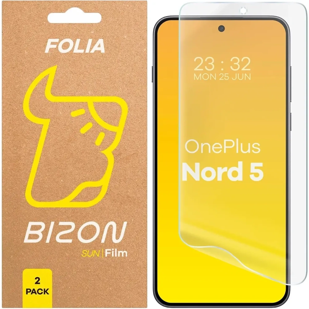 Folia matowa Bizon Glass Film Sun Duo do OnePlus Nord 5 [2 PACK]