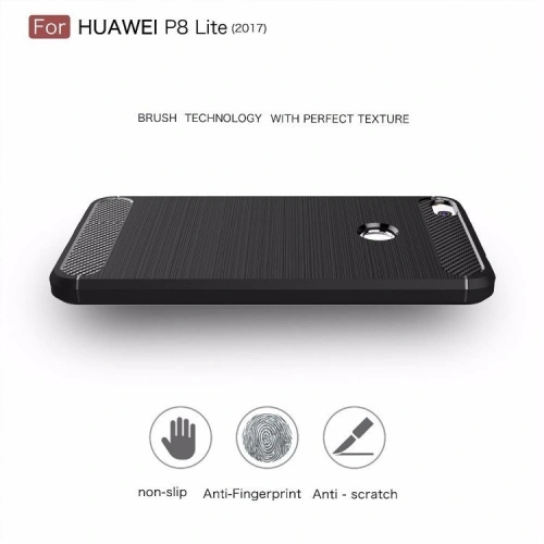 Buy HS Case SOLID TPU Huawei P8 Lite 2017 Black + Screen protector - HSC005 - {ean13} - Home Screen Store Europe