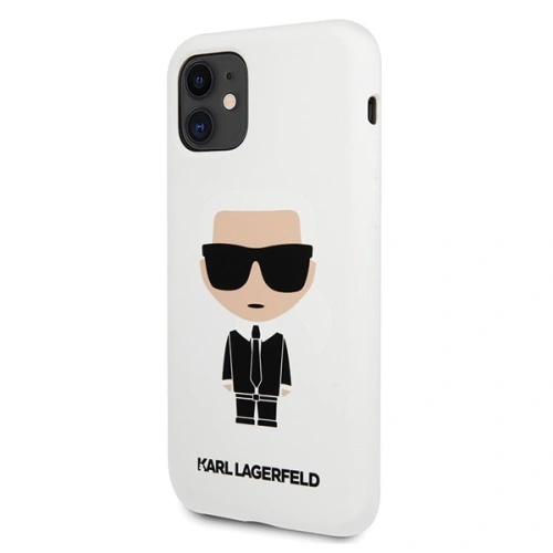 Kup Etui Karl Lagerfeld KLHCN61SLFKWH Apple iPhone 11 hardcase fehér/white Silicone Iconic - KLD300WHT - {ean13} - Sklep Home Screen