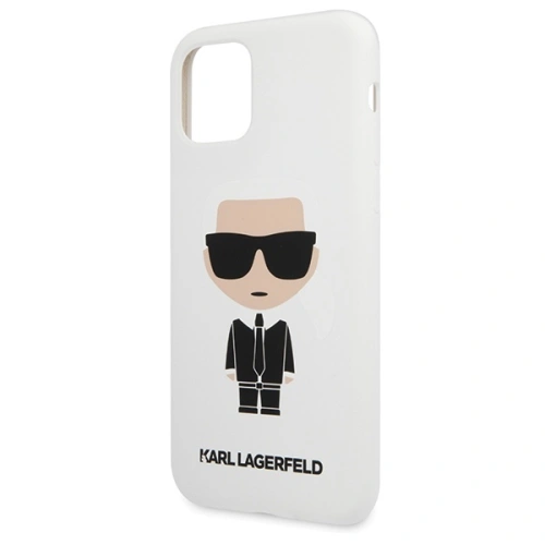 Kup Etui Karl Lagerfeld KLHCN61SLFKWH Apple iPhone 11 hardcase fehér/white Silicone Iconic - KLD300WHT - {ean13} - Sklep Home Screen