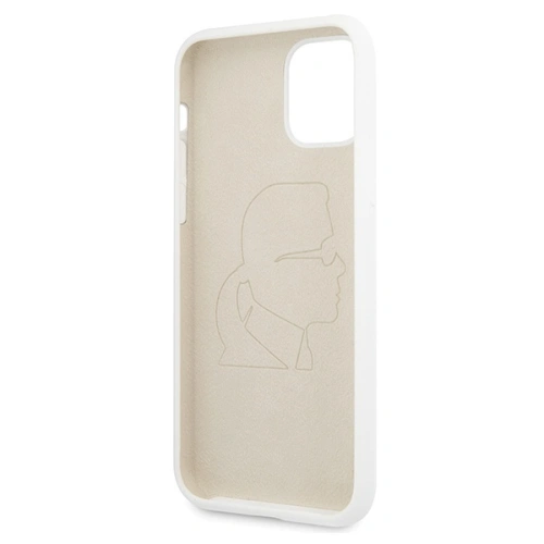 Kup Etui Karl Lagerfeld KLHCN61SLFKWH Apple iPhone 11 hardcase fehér/white Silicone Iconic - KLD300WHT - {ean13} - Sklep Home Screen