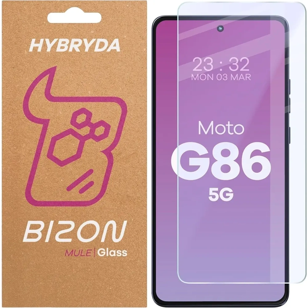 Elastyczne szkło hybrydowe Bizon Glass Mule do Motorola Moto G86 5G
