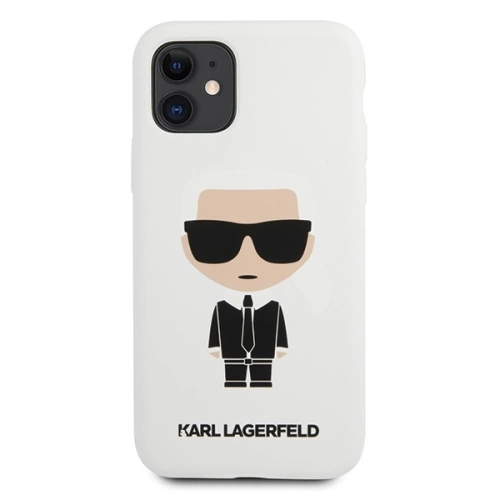 Kup Etui Karl Lagerfeld KLHCN61SLFKWH Apple iPhone 11 hardcase fehér/white Silicone Iconic - KLD300WHT - {ean13} - Sklep Home Screen