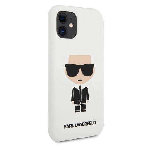 Kup Etui Karl Lagerfeld KLHCN61SLFKWH Apple iPhone 11 hardcase fehér/white Silicone Iconic - KLD300WHT - {ean13} - Sklep Home Screen