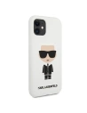 Kup Etui Karl Lagerfeld KLHCN61SLFKWH Apple iPhone 11 hardcase fehér/white Silicone Iconic - KLD300WHT - {ean13} - Sklep Home Screen