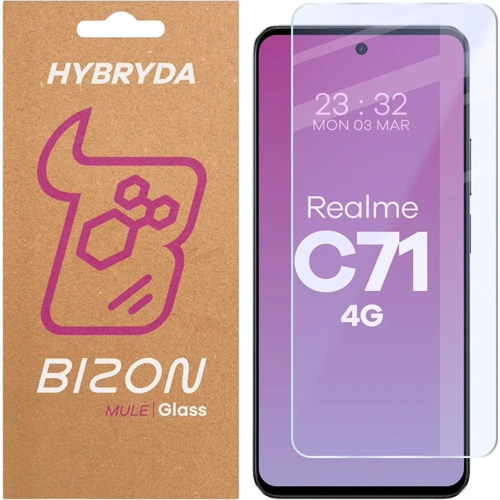 Elastyczne szkło hybrydowe Bizon Glass Mule do Realme C71 4G