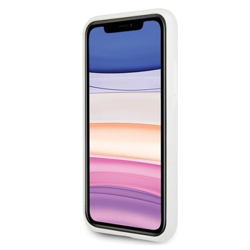 Buy Karl Lagerfeld KLHCN61SLFKWH Apple iPhone 11 hardcase white Silicone Iconic - KLD300WHT - {ean13} - Home Screen Store Europe