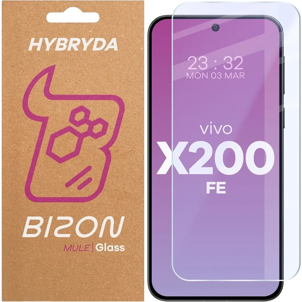 Elastyczne szkło hybrydowe Bizon Glass Mule do Vivo X200 FE