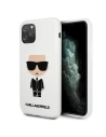 Karl Lagerfeld Apple Tasche KLHCN65SLFKWH iPhone 11 Pro Max Hartschale weiß/weiß Silikon Iconic