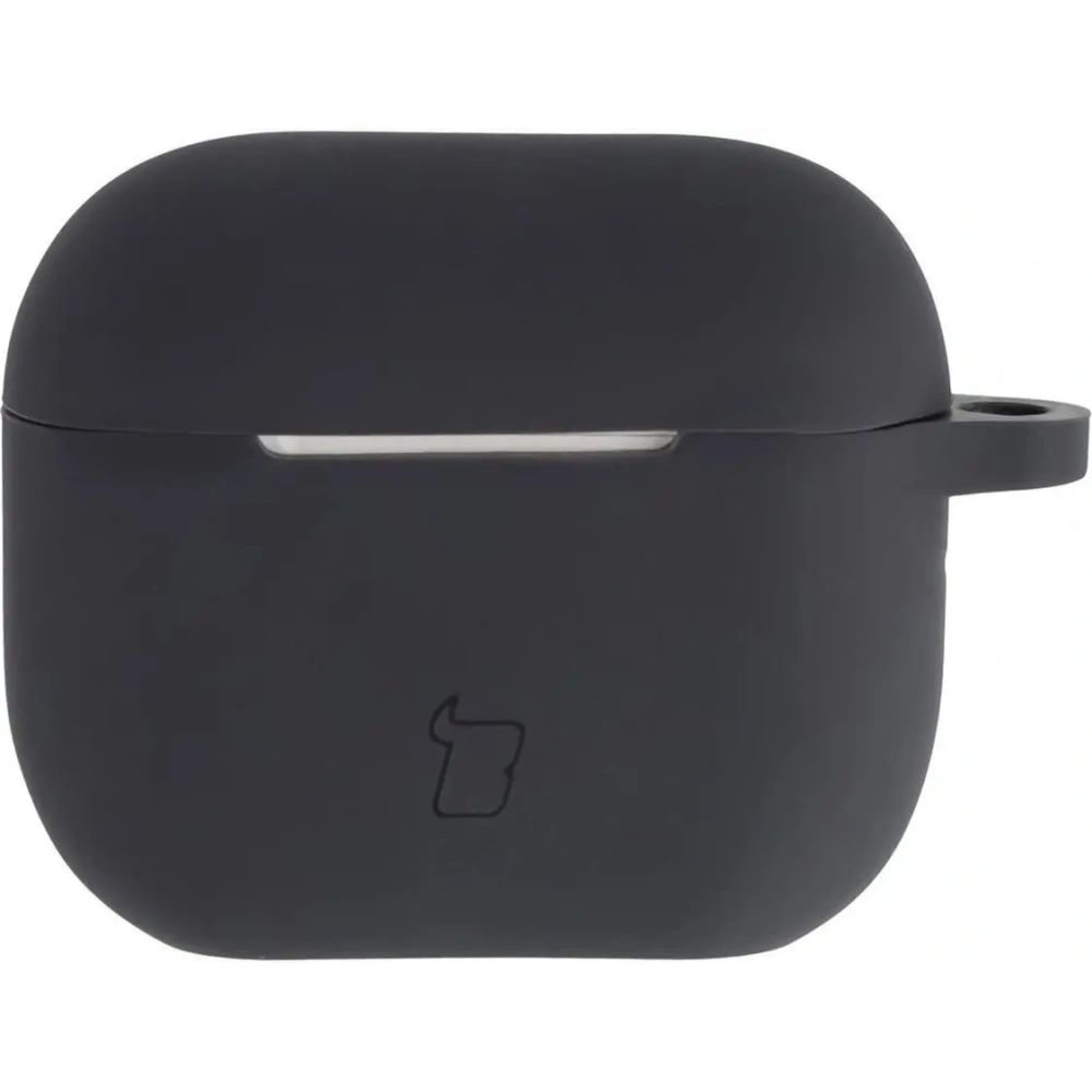 Silikonowe etui z karabińczykiem Bizon Case Headphone Silicone do Apple AirPods 3 czarne