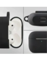 Silikonowe etui z karabińczykiem Bizon Case Headphone Silicone do Apple AirPods 3 czarne