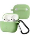 Silikonowe etui z karabińczykiem Bizon Case Headphone Silicone do Apple AirPods 3 jasnozielone