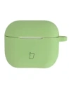 Silikonowe etui z karabińczykiem Bizon Case Headphone Silicone do Apple AirPods 3 jasnozielone