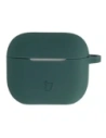 Silikonowe etui z karabińczykiem Bizon Case Headphone Silicone do Apple AirPods 3 ciemnozielone