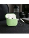 Silikonowe etui z karabińczykiem Bizon Case Headphone Silicone do Apple AirPods 3 jasnozielone