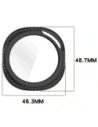 Etui ze szkłem do zegarka Bizon Case+Glass Watch do Samsung Galaxy Watch 8 Classic 46mm czarne
