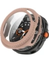Etui ze szkłem do zegarka Bizon Case+Glass Watch do Samsung Galaxy Watch 8 Classic 46mm różowe
