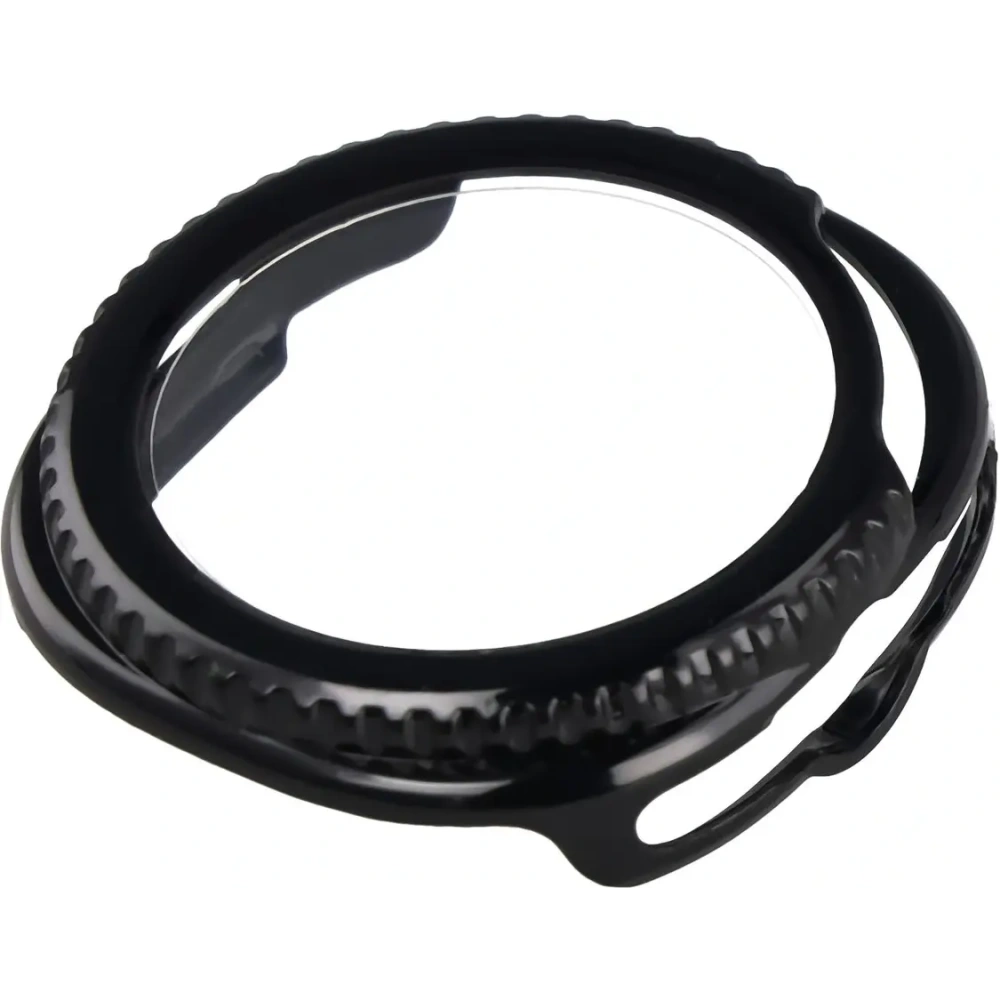 Etui ze szkłem do zegarka Bizon Case+Glass Watch do Samsung Galaxy Watch 8 Classic 46mm czarne