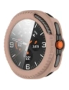 Etui ze szkłem do zegarka Bizon Case+Glass Watch do Samsung Galaxy Watch 8 Classic 46mm różowe