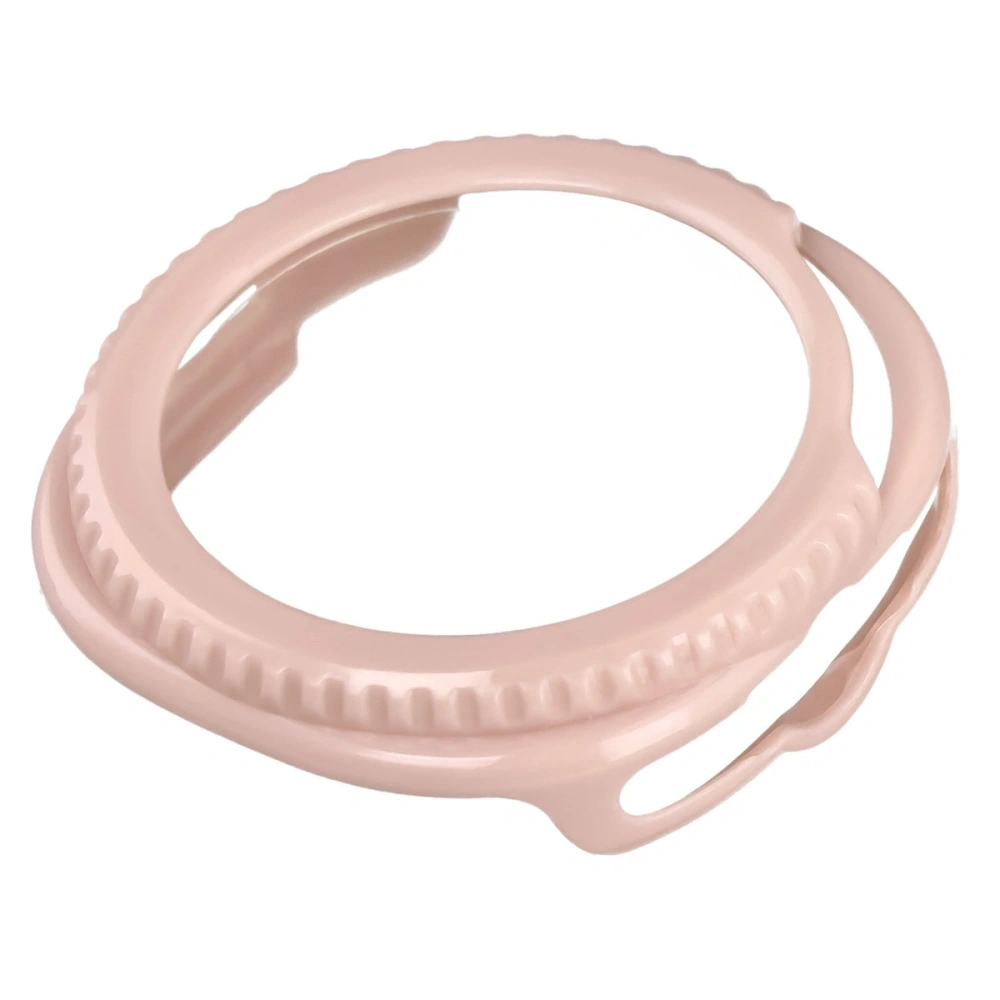 Etui ze szkłem do zegarka Bizon Case+Glass Watch do Samsung Galaxy Watch 8 Classic 46mm różowe