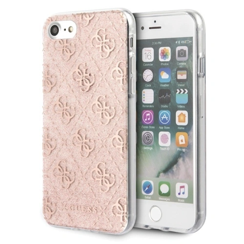 Kup Guess Apple Tasche GUHCI8PCU4GLPI iPhone SE 2022/SE 2020/8/7 rosa/rosa Hartschale 4G Glitter - GUE526PNK - {ean13} - Sklep Home Screen