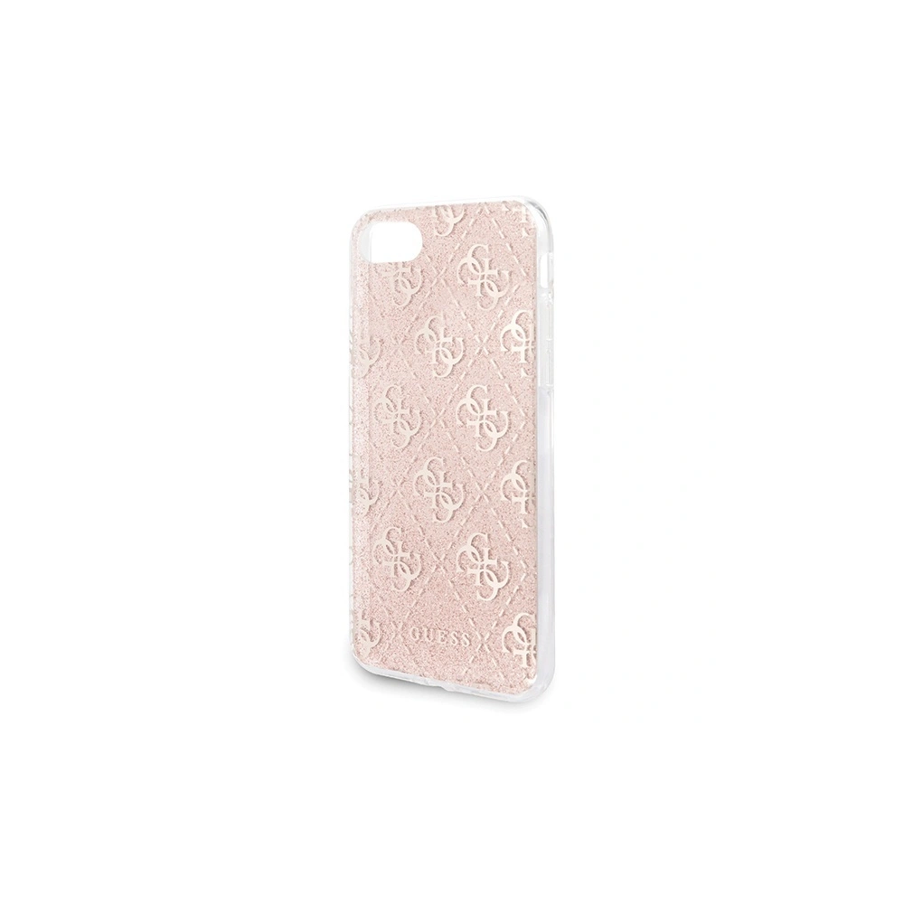 Etui Guess GUHCI8PCU4GLPI Apple iPhone SE 2022/SE 2020/8/7 różowy/pink hard case 4G Glitter