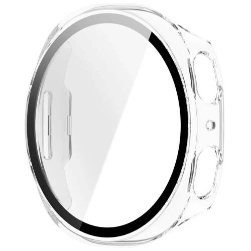 Etui ze szkłem do zegarka Bizon Case+Glass Watch do Samsung Galaxy Watch 8 40mm przeźroczyste
