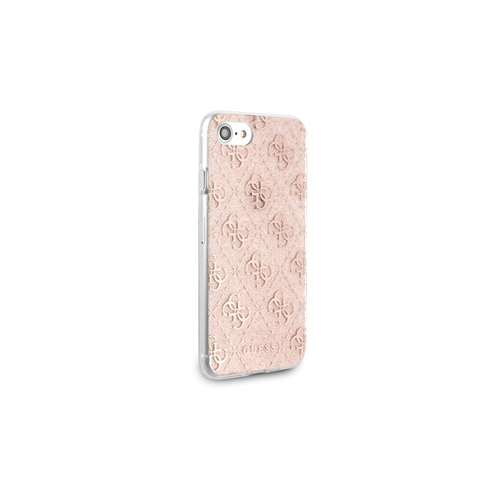 Etui Guess GUHCI8PCU4GLPI Apple iPhone SE 2022/SE 2020/8/7 różowy/pink hard case 4G Glitter