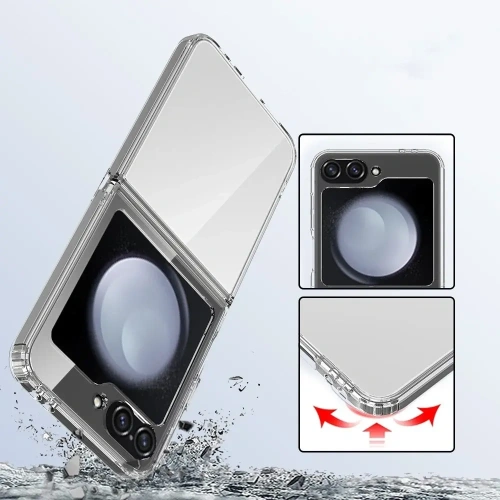 Etui Tech-Protect Flexair Hybrid do Samsung Galaxy Z Flip 6 / 7 FE Clear
