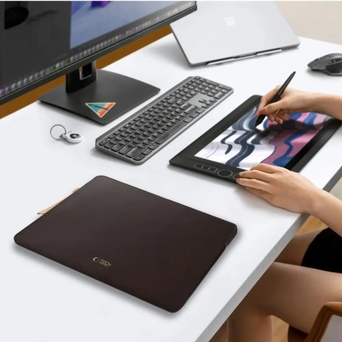 Pokrowiec Tech-Protect Fleece Laptop 13-14 Chocolate
