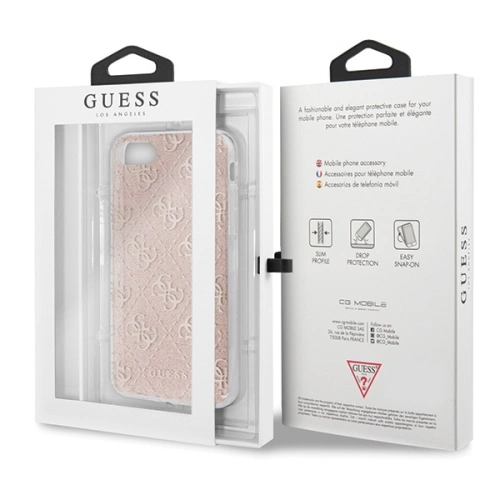 Kup Guess Apple Tasche GUHCI8PCU4GLPI iPhone SE 2022/SE 2020/8/7 rosa/rosa Hartschale 4G Glitter - GUE526PNK - {ean13} - Sklep Home Screen