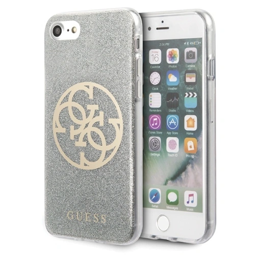 Kup Etui Guess GUHCI8PCUGLLG Apple iPhone SE 2022/SE 2020/8/7 světle šedý/light grey hard case Glitter 4G Circle Logo - GUE527GRY - {ean13} - Sklep Home Screen