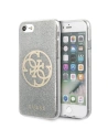 Etui Guess GUHCI8PCUGLLG Apple iPhone SE 2022/SE 2020/8/7 gri deschis/light grey carcasă rigidă Glitter 4G Circle Logo
