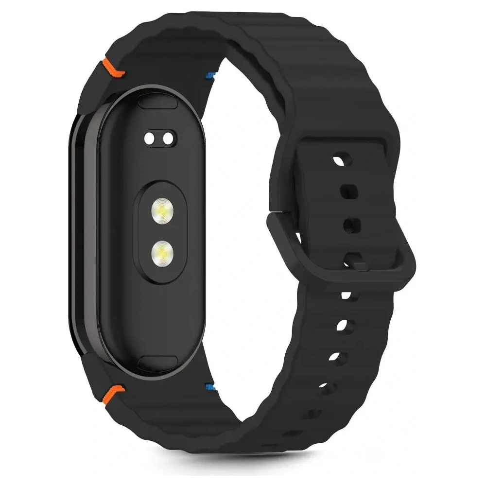 Pasek Tech-Protect Silicone Sport do Xiaomi Smart Band 8 / 9 / 10 / NFC Black