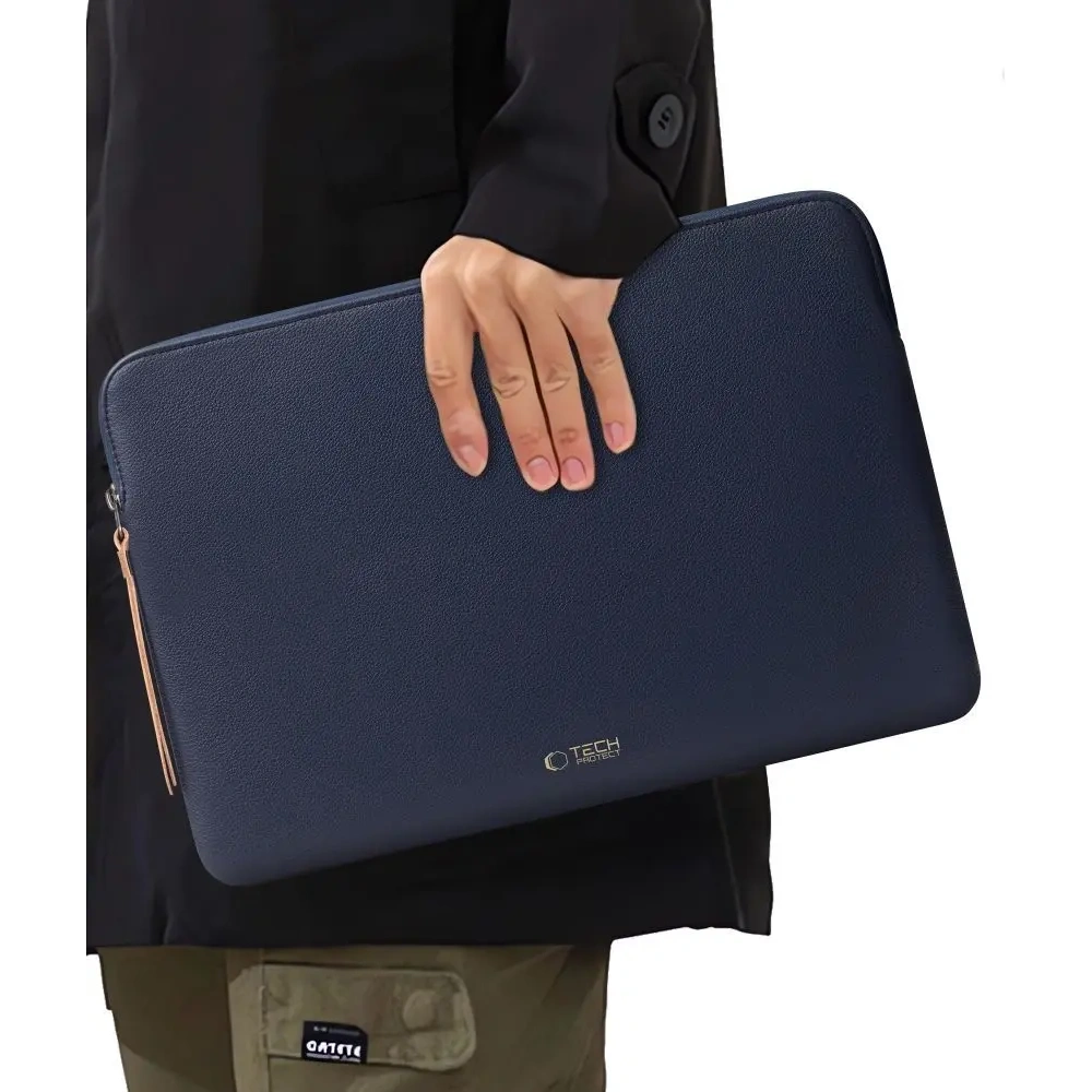 Pokrowiec Tech-Protect Fleece Laptop 13-14 Navy Blue
