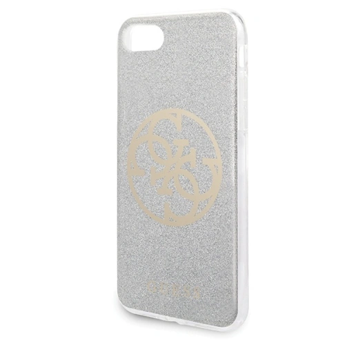 Kup Guess Apple Tasche GUHCI8PCUGLLG iPhone SE 2022/SE 2020/8/7 hellgrau/hellgrau Hartschale Glitter 4G Circle Logo - GUE527GRY - {ean13} - Sklep Home Screen