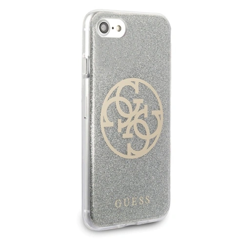 Kup Guess Apple Tasche GUHCI8PCUGLLG iPhone SE 2022/SE 2020/8/7 hellgrau/hellgrau Hartschale Glitter 4G Circle Logo - GUE527GRY - {ean13} - Sklep Home Screen