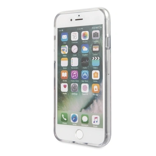 Kup Guess Apple Tasche GUHCI8PCUGLLG iPhone SE 2022/SE 2020/8/7 hellgrau/hellgrau Hartschale Glitter 4G Circle Logo - GUE527GRY - {ean13} - Sklep Home Screen