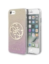 Etui Guess GUHCI8PCUGLPGG Apple iPhone SE 2022/SE 2020/8/7 rózsaszín-arany/hard case Glitter Gradient 4G Circle Logo