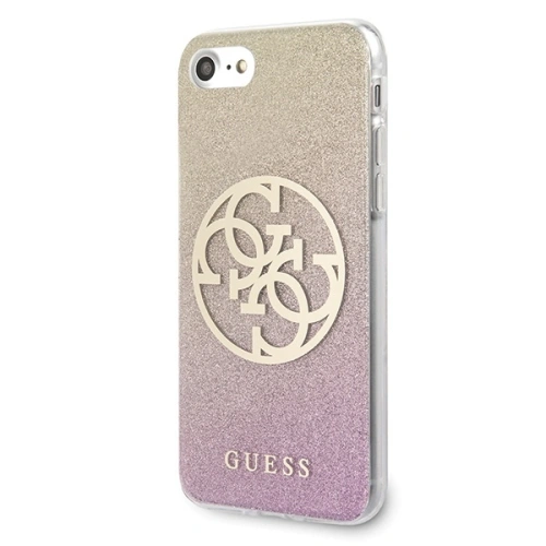 Kup Etui Guess GUHCI8PCUGLPGG Apple iPhone SE 2022/SE 2020/8/7 rózsaszín-arany/hard case Glitter Gradient 4G Circle Logo - GUE528RS - {ean13} - Sklep Home Screen