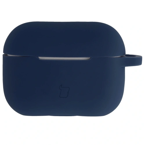 Silikonowe etui z karabińczykiem Bizon Case Headphone Silicone do Apple AirPods Pro 2 granatowe