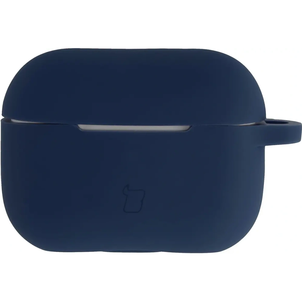 Silikonowe etui z karabińczykiem Bizon Case Headphone Silicone do Apple AirPods Pro 2 granatowe
