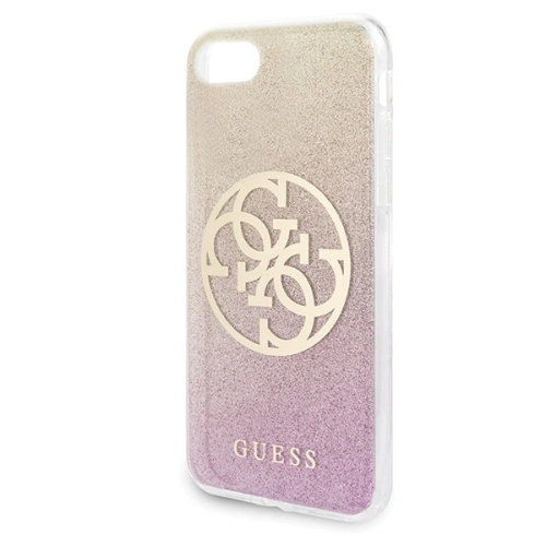 Kup Etui Guess GUHCI8PCUGLPGG Apple iPhone SE 2022/SE 2020/8/7 rózsaszín-arany/hard case Glitter Gradient 4G Circle Logo - GUE528RS - {ean13} - Sklep Home Screen